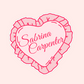 Sabrina Carpenter Heart Sticker