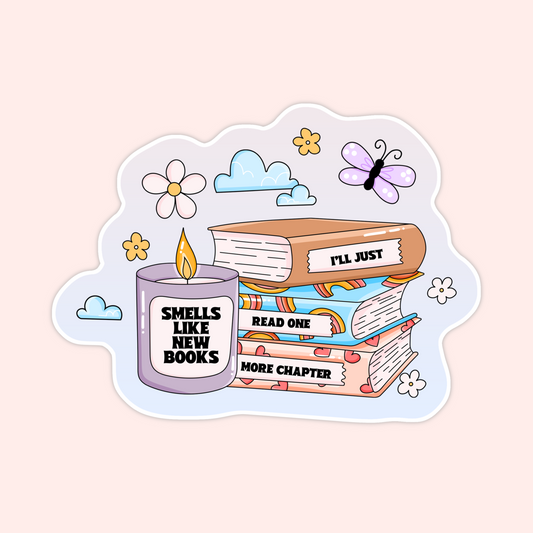 Smells Like New Books Sticker