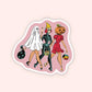 Girly Pinup Ghouls Vinyl Sticker