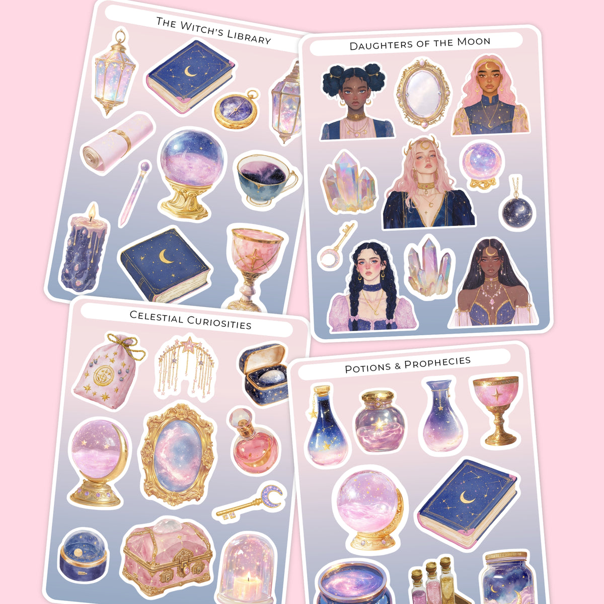 Starlight & Spells Sticker Sheets 🌙✨