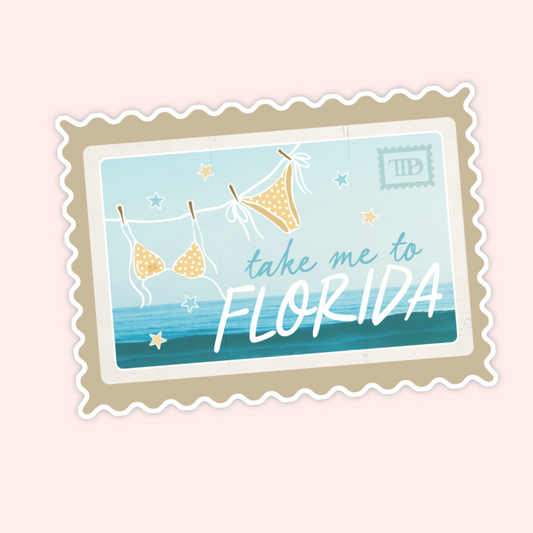 take me to florida sticker beach ocean bikini aesthetic