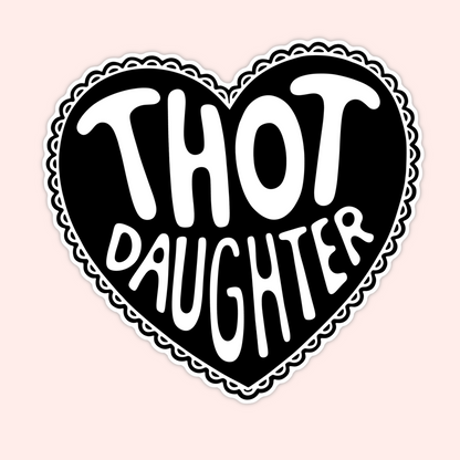 bold statement heart vinyl stickers with queer and feminist phrases