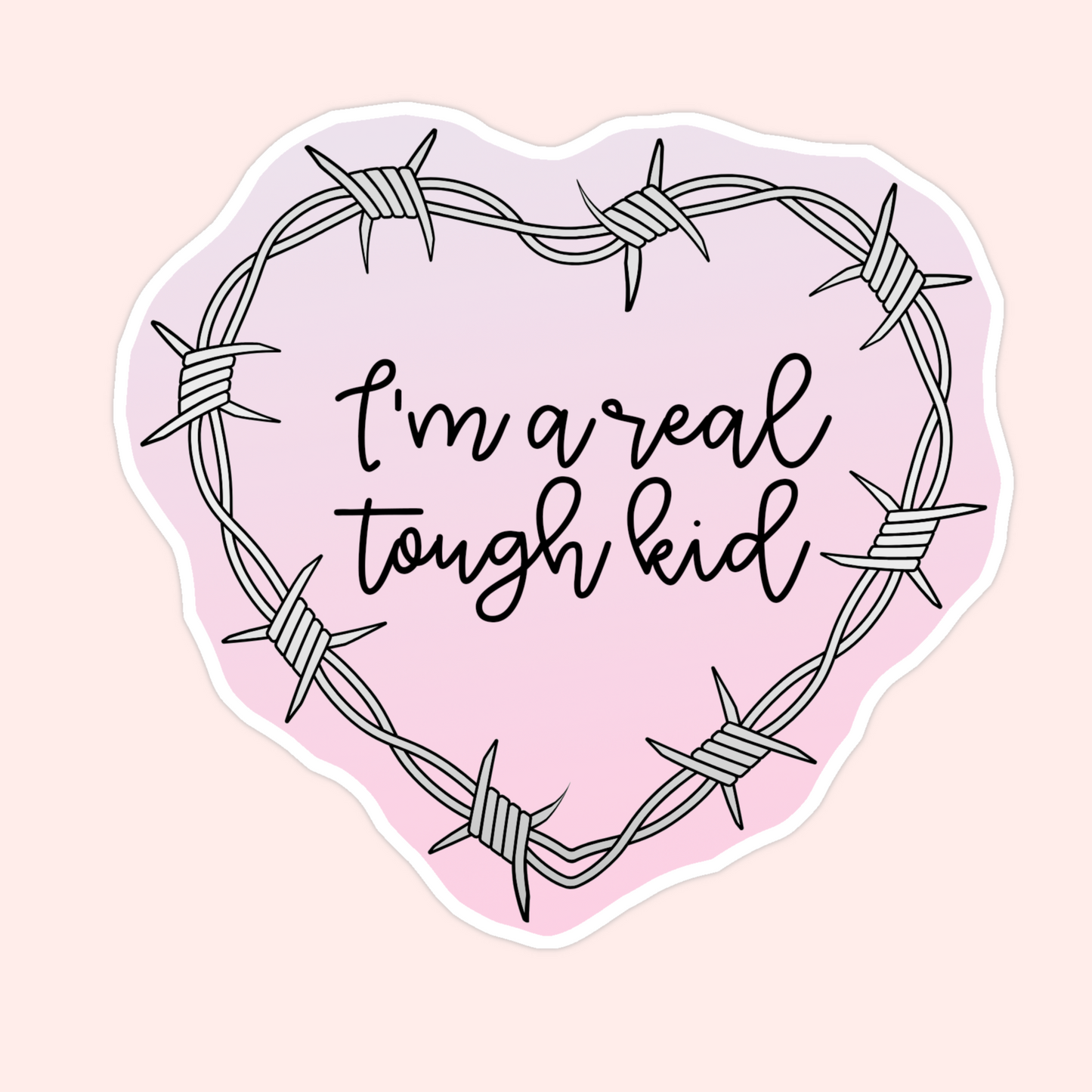 Real Tough Kid Sticker