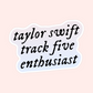 Track Five Enthusiast Sticker