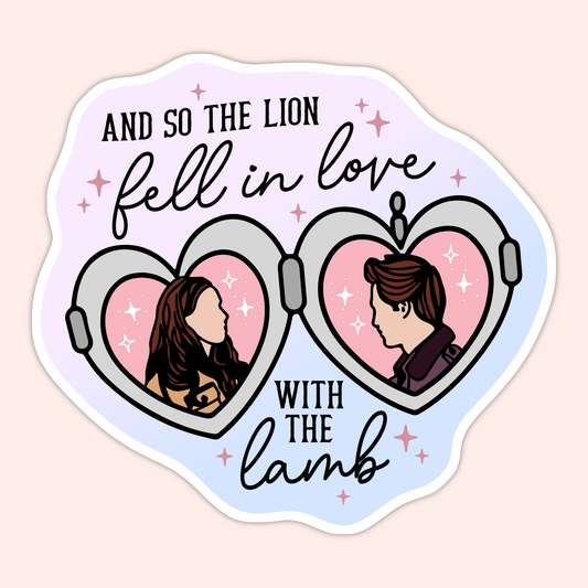 Lion Fell in Love with the Lamb Sticker