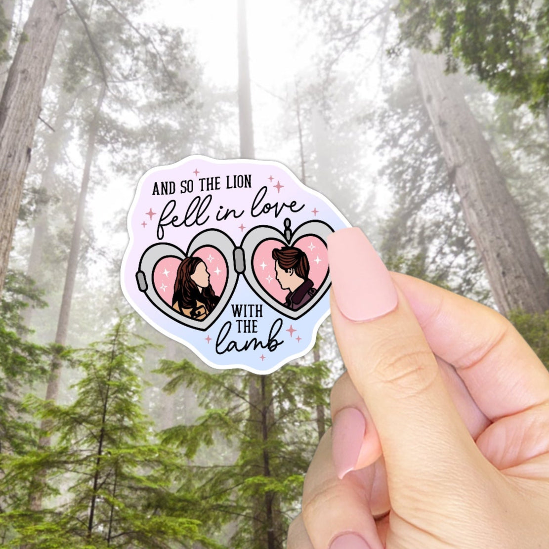 Lion Fell in Love with the Lamb Sticker