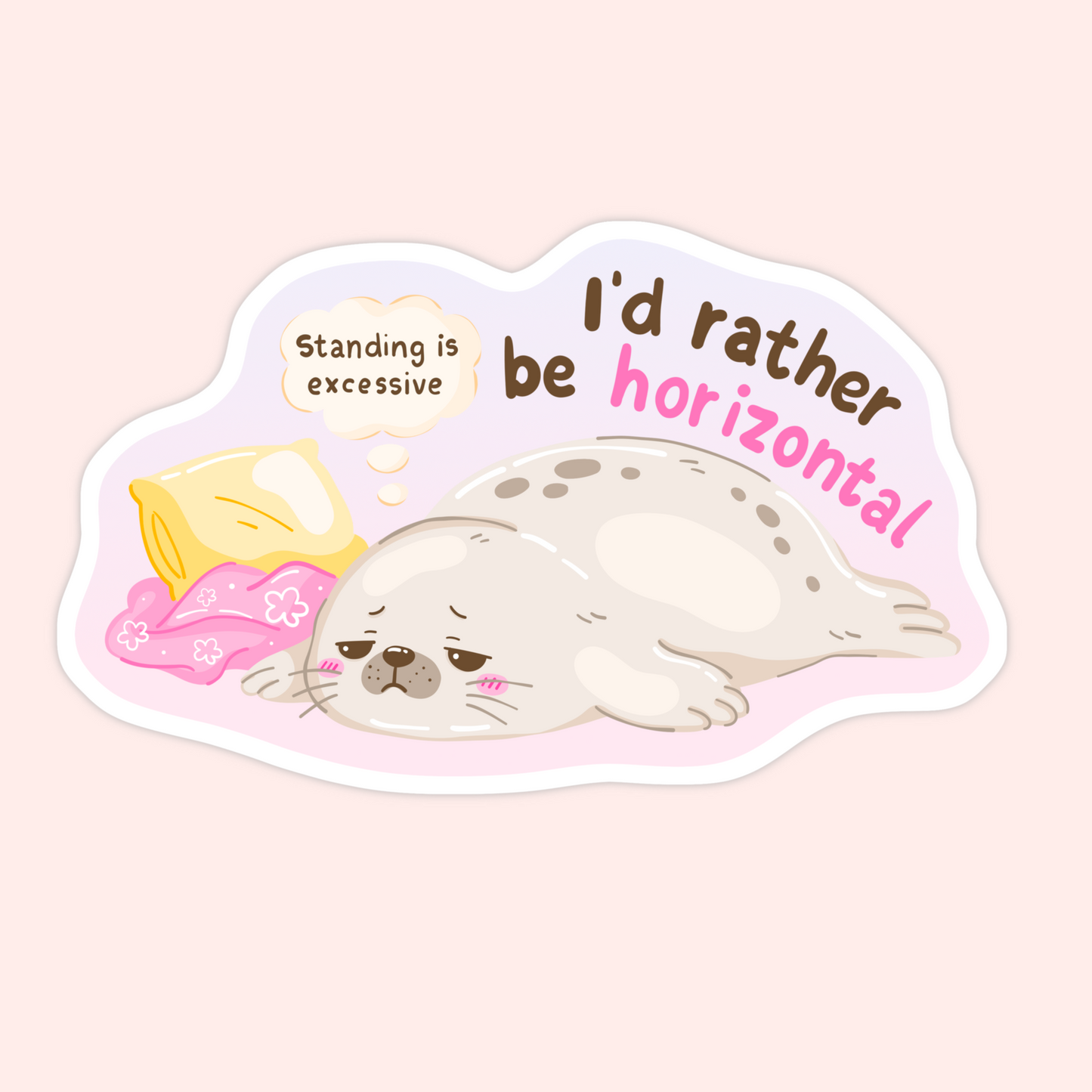 Tired Girl Vinyl Sticker Collection