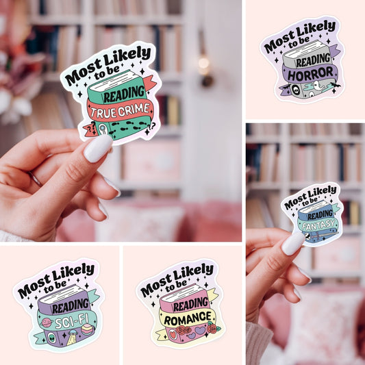 Most Likely to Be Reading Trope Stickers