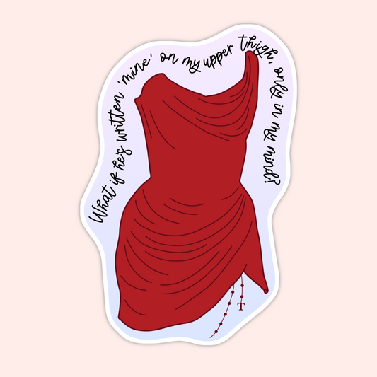 Guilty as Sin Dress Sticker