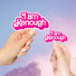 "I am Kenough" Barbie-Inspired Sticker