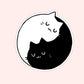 Yin Yang Kitty Sticker