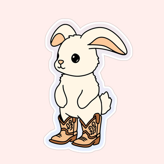 Yeehaw Bunny Sticker
