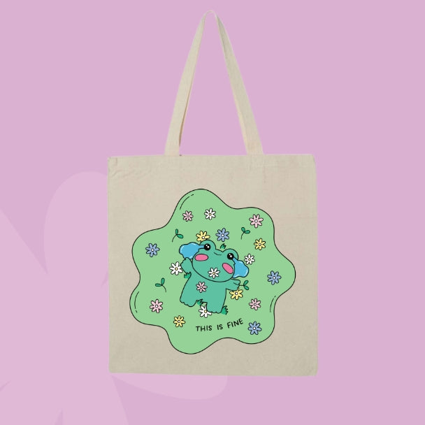 This Is Fine Tote Bag 🌼🫠