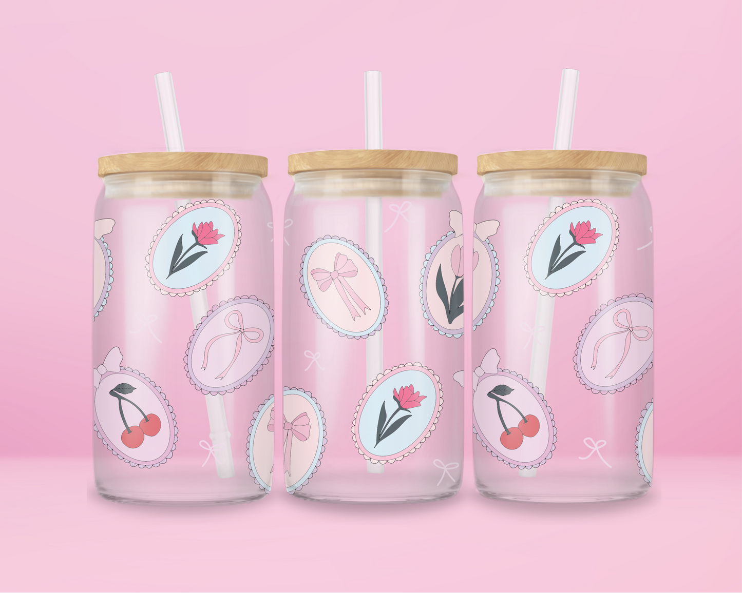 Coquette Cameo Tumbler 🎀🌸