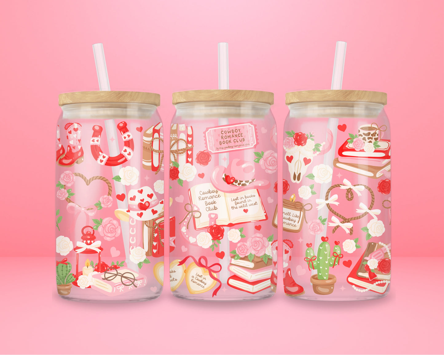 Cowboy Romance Book Club Tumbler 🤎📚