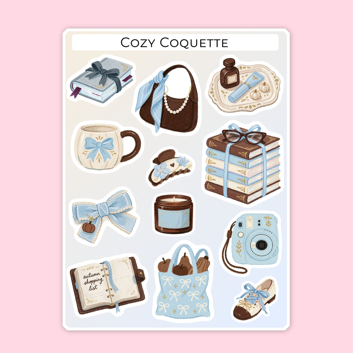 Cozy Coquette Sticker Sheets ☕🎀
