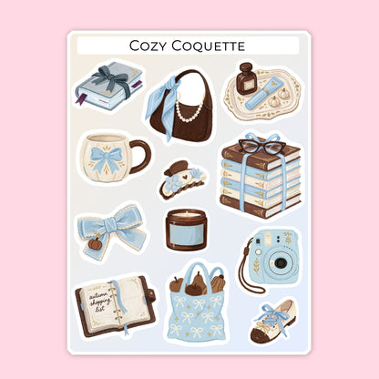 Cozy Coquette Sticker Sheets ☕🎀