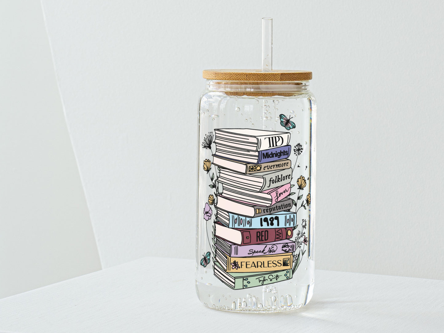 Taylor Swift Album Book Tumbler 📚🎶