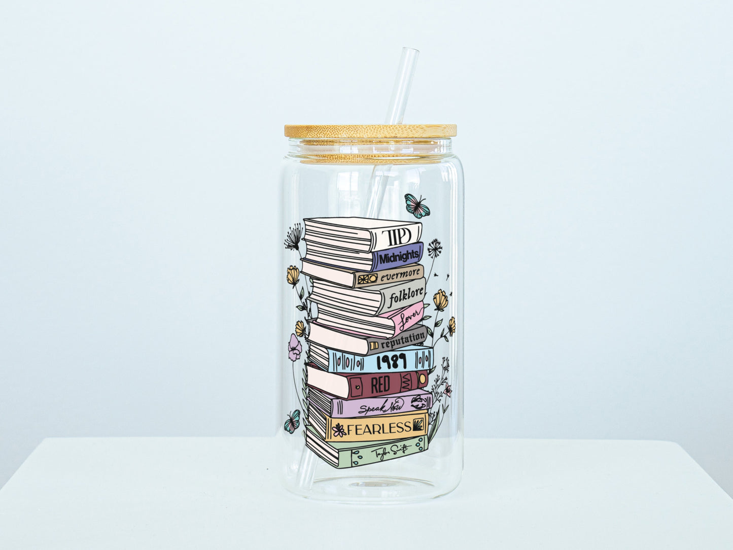 Taylor Swift Album Book Tumbler 📚🎶