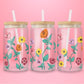 Eras Tour Piano Flowers Glass Can Tumbler 🌸🎹