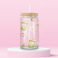 Matcha Girly Glass Tumbler 🍵🌸