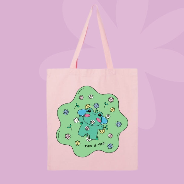 This Is Fine Tote Bag 🌼🫠