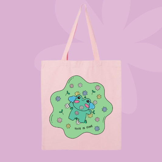 This Is Fine Tote Bag 🌼🫠