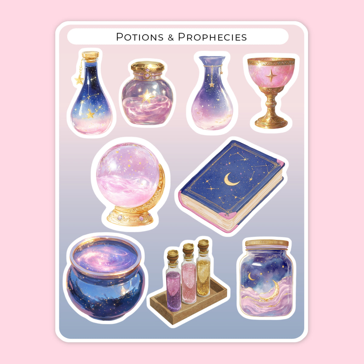 Starlight & Spells Sticker Sheets 🌙✨
