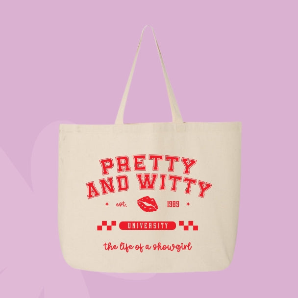 The Pretty & Witty University Tote 📚💄