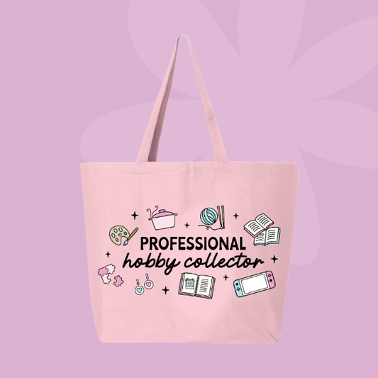 Professional Hobby Collector Tote Bag 🧶📖