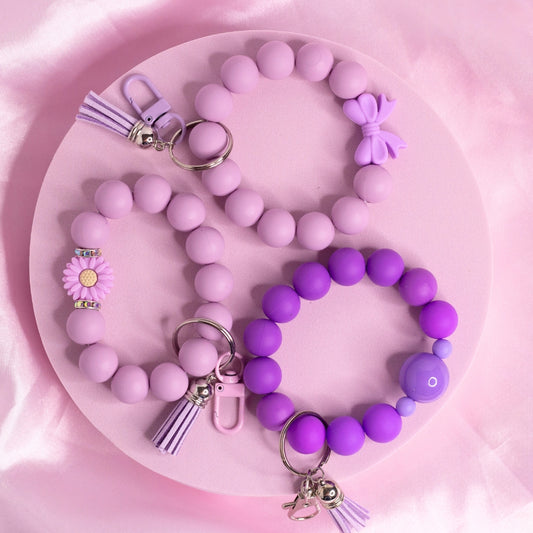 Lavender Haze Bracelet Keychain ☁️💜