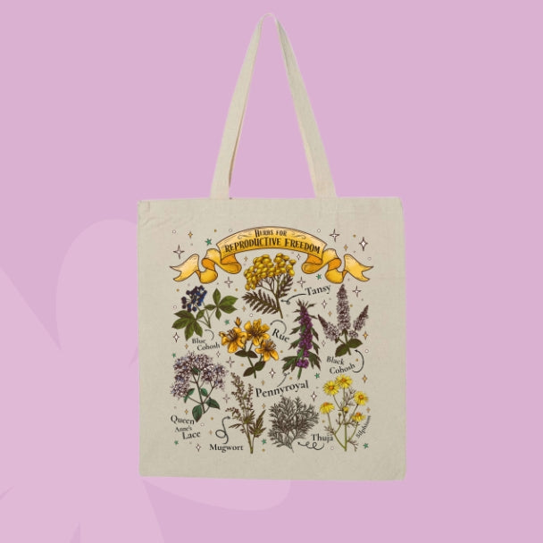 Herbs for Reproductive Freedom Tote Bag 🌿✨