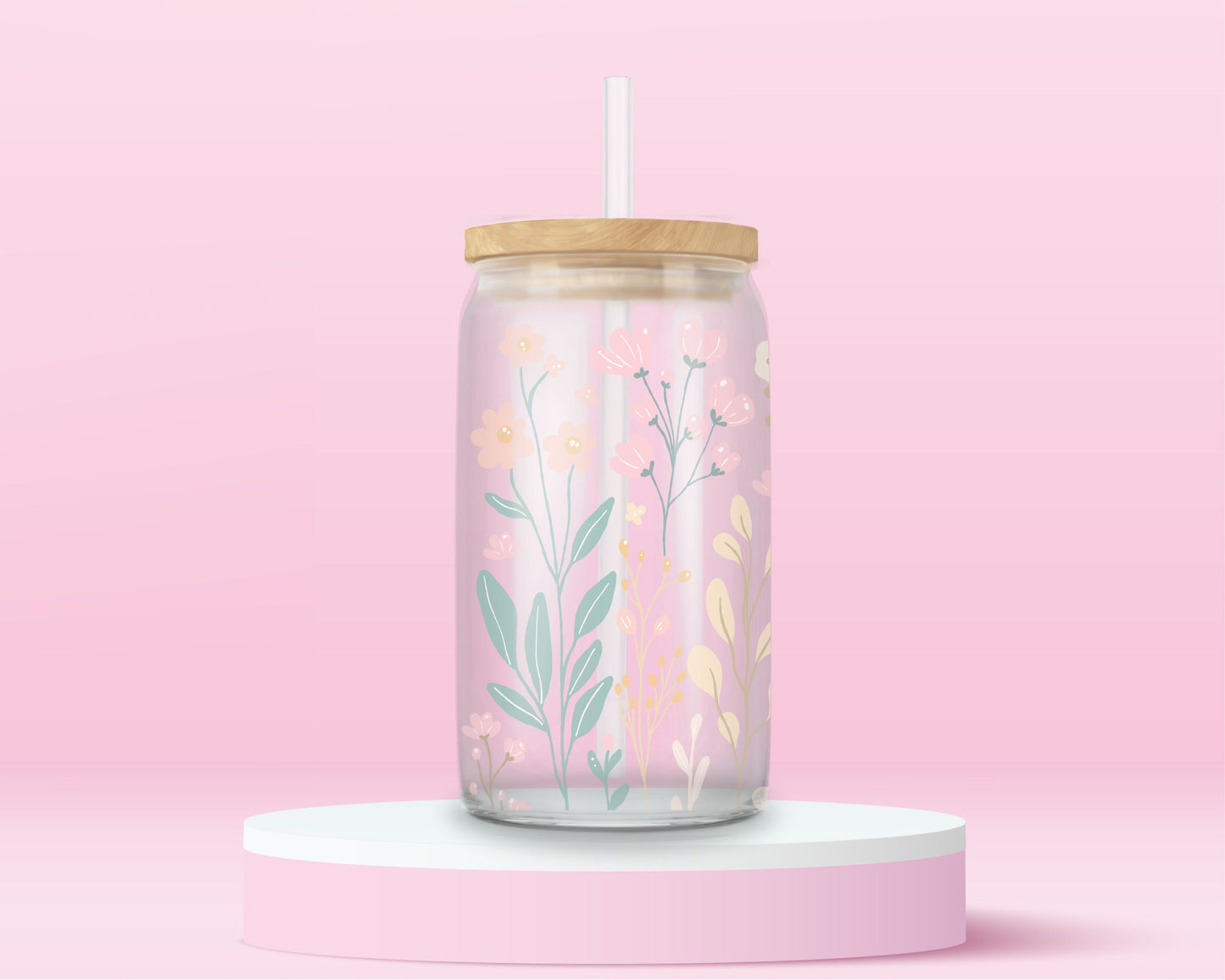 Meadow Daydream Glass Tumbler 🌿✨