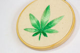 Cannabis Leaf Art left