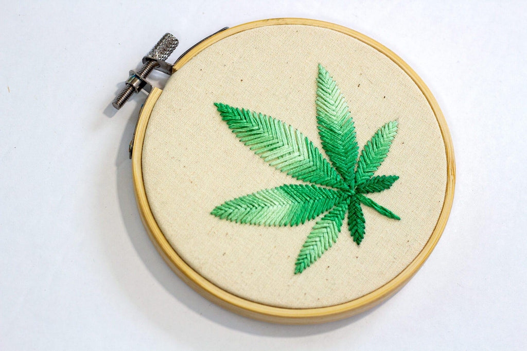 Cannabis Leaf Art right
