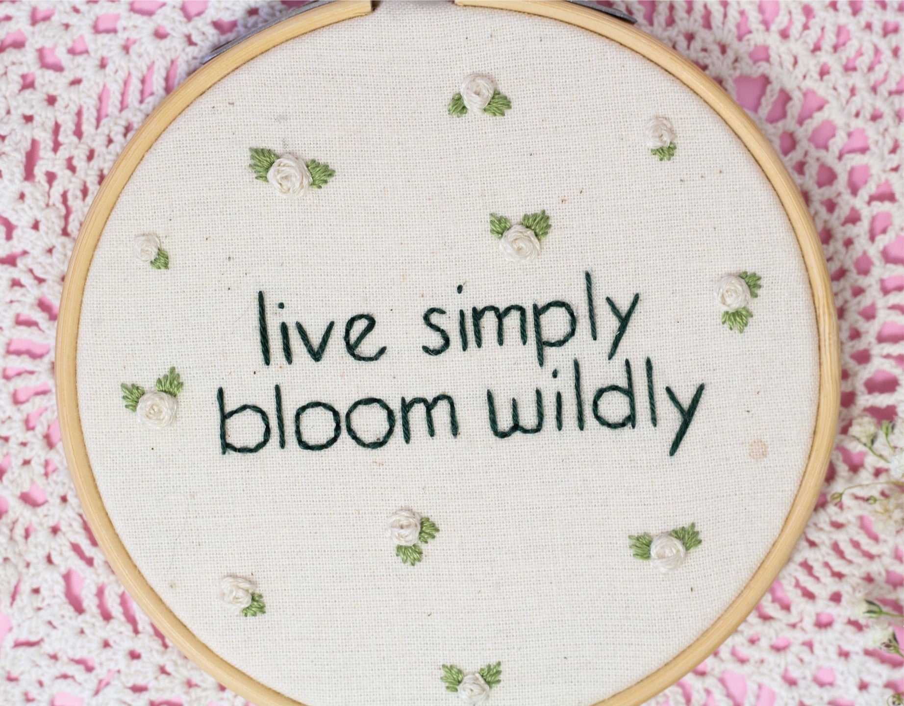 Bloom Wildly, Mini Embroidery | The Femme Bohemian - The Femme Bohemian