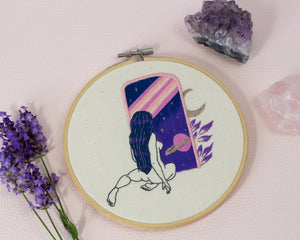 Stars are Blind, Space Girl Embroidery Hoop | The Femme Bohemian