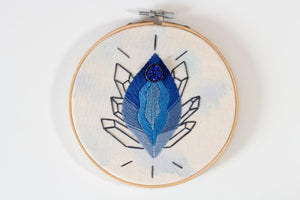 Druzy Vulva Embroidery Hoop | The Femme Bohemian - The Femme Bohemian