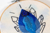 Druzy Vulva Embroidery Hoop | The Femme Bohemian - The Femme Bohemian