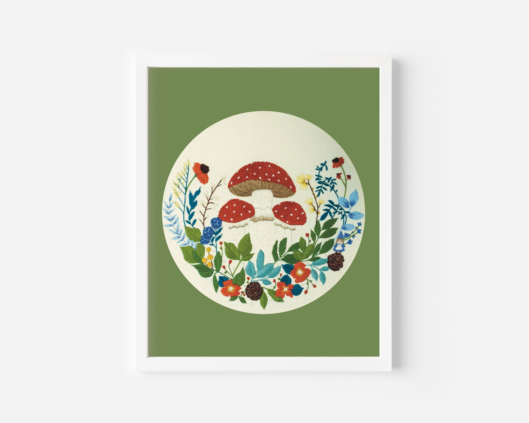 Cottagecore - Mushroom Forest - Art Print