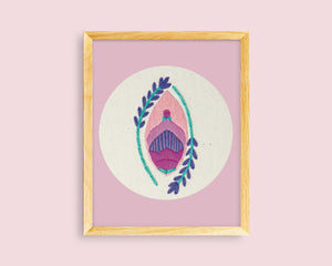 Yoni - Vagina Art - Flower Vulva Art Print