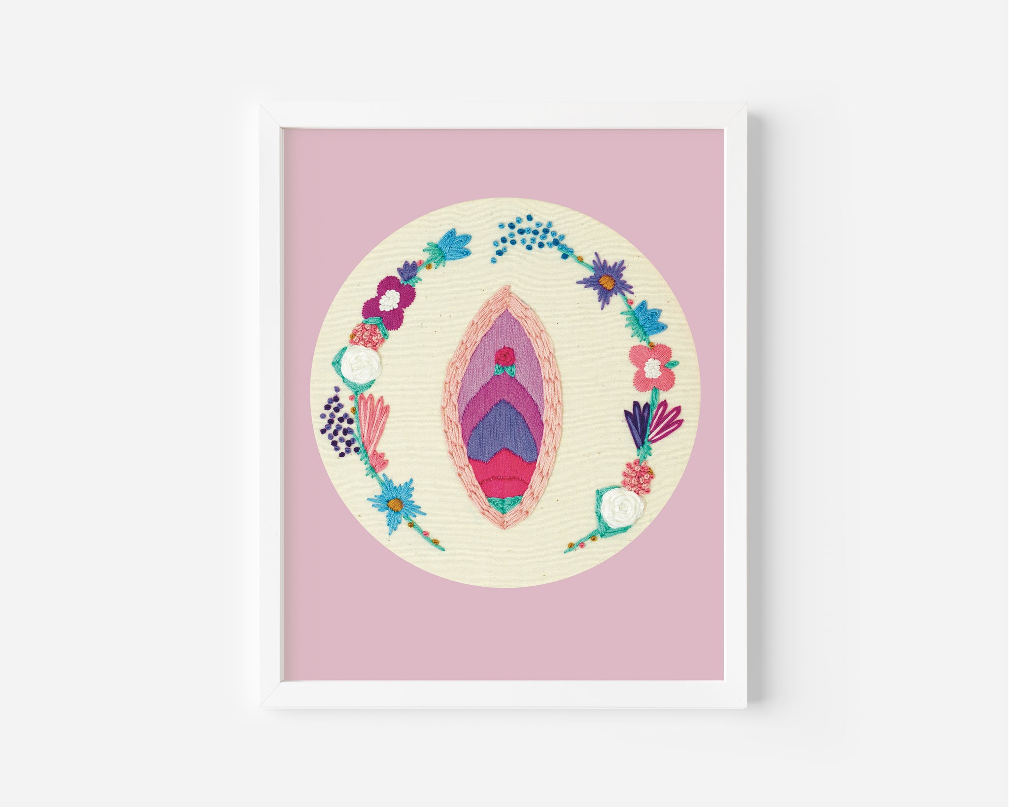 Pink Aesthetic - Vulva Flower - Art Print