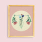 Floral Uterus - Female Anatomy - Art Print