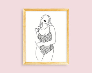 Female Body Positive - Wall Art