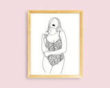 Female Body Positive - Wall Art