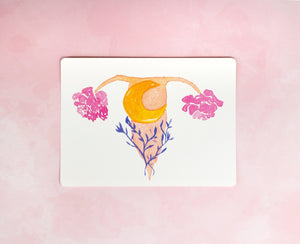 Lunar Uterus Print | The Femme Bohemian - The Femme Bohemian