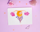 Lunar Uterus Print | The Femme Bohemian - The Femme Bohemian